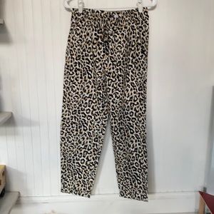 J crew relaxed fit Cheetah print pants